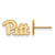 Pittsburgh Panthers Sterling Silver Gold Plated Extra Small Post Earrings