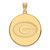 Georgia Bulldogs NCAA Gold Plated Extra Large Disc NCAA Pendant