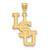 Lsu Tigers NCAA Ss Gold Plated Large NCAA Pendant