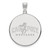 California Polytechnic State Mustangs Sterling Silver Extra Large Disc Pendant