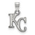 Kansas City Royals MLB Sterling Silver Small Pendant