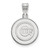 Chicago Cubs Sterling Silver Medium Pendant