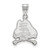 East Carolina Pirates Sterling Silver Medium NCAA Pendant