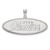 Mississippi Rebels Sterling Silver Large NCAA Pendant