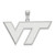 Virginia Tech Hokies Sterling Silver Large NCAA Pendant