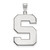 Michigan State Spartans Sterling Silver Extra Large Pendant