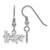Nebraska Cornhuskers Sterling Silver Extra Small Dangle Earrings