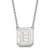 Duquesne Dukes Sterling Silver Large Pendant Necklace