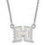 Hawaii Warriors Sterling Silver Small Pendant Necklace