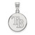 Tampa Bay Rays Sterling Silver Medium Disc Pendant