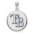 Tampa Bay Rays Logo Art Sterling Silver Large Pendant