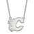 Calgary Flames Sterling Silver Large Pendant Necklace