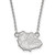 Gonzaga Bulldogs Logo Art Sterling Silver Small Pendant Necklace