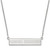 Carolina Hurricanes Sterling Silver Bar Necklace