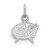 Columbus Blue Jackets Sterling Silver Extra Small Pendant