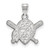 Pittsburgh Pirates Sterling Silver Small Pendant