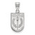 Memphis Tigers Sterling Silver Medium Crest Pendant