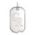 Colorado Rockies Sterling Silver Small Dog Tag