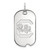 South Carolina Gamecocks Sterling Silver Small Dog Tag