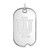 Indiana Hoosiers Sterling Silver Large Dog Tag