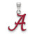 Alabama Crimson Tide Sterling Silver Small Enameled Pendant