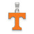 Tennessee Volunteers Sterling Silver Small Enamel Pendant