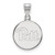 Pittsburgh Panthers Sterling Silver Medium Disc Pendant