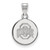 Ohio State Buckeyes College Sterling Silver Small Disc Pendant