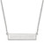 Houston Astros Logo Art Sterling Silver Bar Necklace