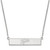 Detroit Tigers Sterling Silver Bar Necklace