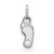 North Carolina Tar Heels Sterling Silver Extra Small Pendant