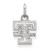 Tennessee Volunteers College Sterling Silver Extra Small Pendant