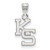 Kansas State Wildcats Sterling Silver Small Pendant