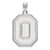 Ohio State Buckeyes Sterling Silver Xl Pendant