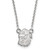 Georgia Bulldogs NCAA Sterling Silver Small Pendant Necklace