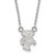 Wisconsin Badgers NCAA Sterling Silver Small Pendant Necklace