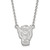 NC State Wolfpack Sterling Silver Large Pendant Necklace