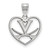 Virginia Cavaliers Sterling Silver Heart NCAA Pendant