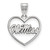 Mississippi Rebels Sterling Silver Heart Pendant