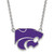 Kansas State Wildcats Sterling Silver Large Enameled Pendant Necklace