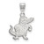 Florida Gators Logo Art Sterling Silver Medium Pendant