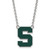 Michigan State Spartans Large Enameled Pendant Necklace