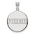 Purdue Boilermakers Sterling Silver Large Disc Pendant