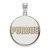 Purdue Boilermakers Sterling Silver Large Enamel Disc Pendant