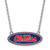 Mississippi Rebels Ss Large Enameled Pendant Necklace