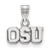 Ohio State Buckeyes Sterling Silver Small Pendant