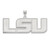 LSU Tigers Sterling Silver Extra Large Pendant