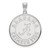 Alabama Crimson Tide Sterling Silver Extra Large Disc Pendant