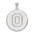 Ohio State Buckeyes Sterling Silver Extra Large Disc Pendant