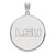 LSU Tigers Sterling Silver Extra Large Disc Pendant